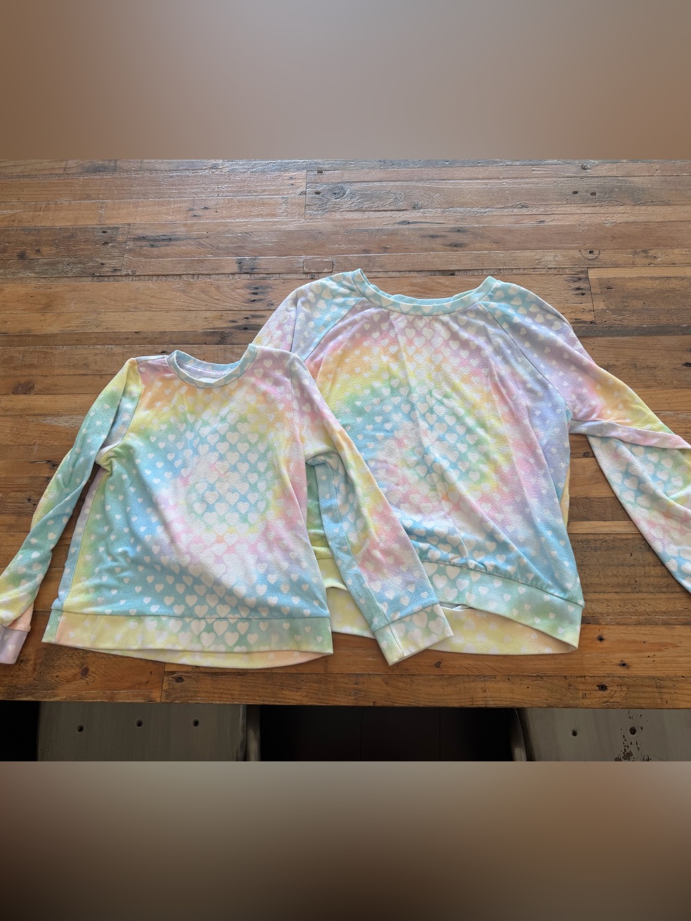 Mommy n Me Sol Angeles Pastel Rainbow Heart Pullover